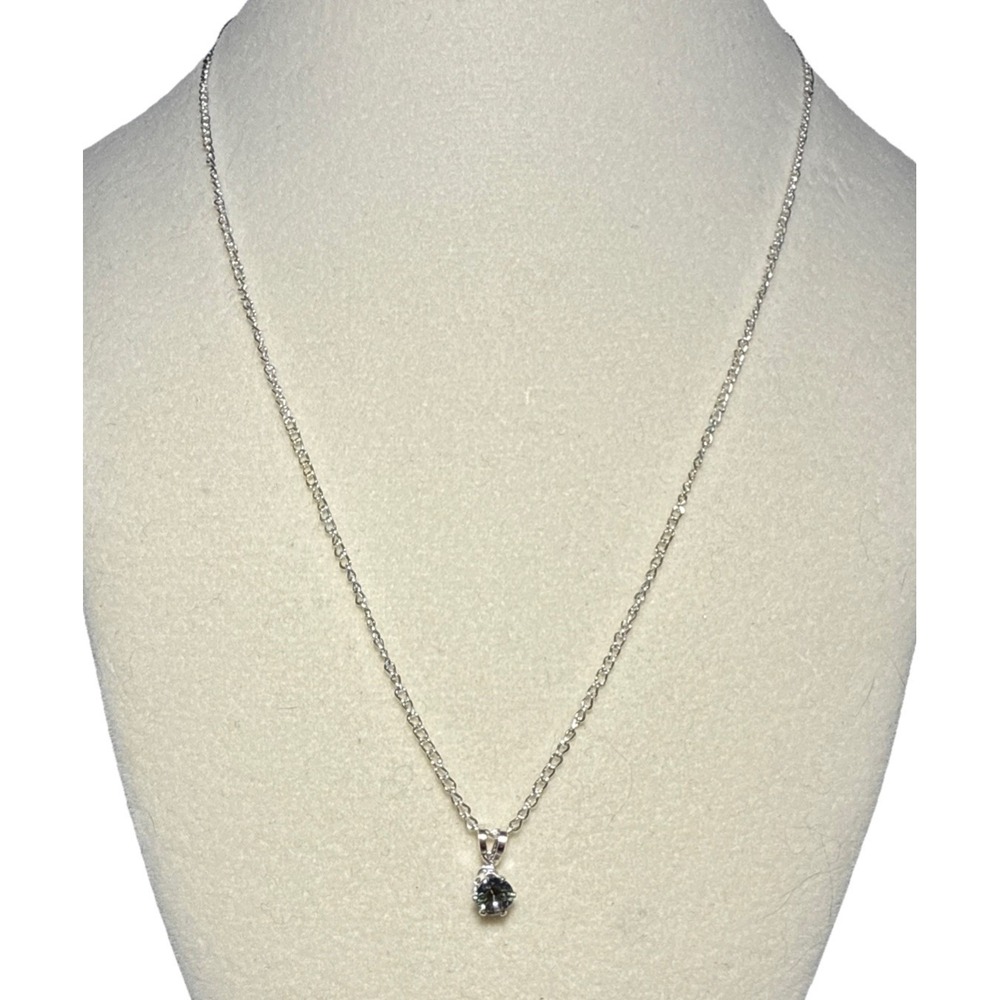 Vintage 18K Gold Plated Necklace Dainty Multicolor Rhinestone J-10I